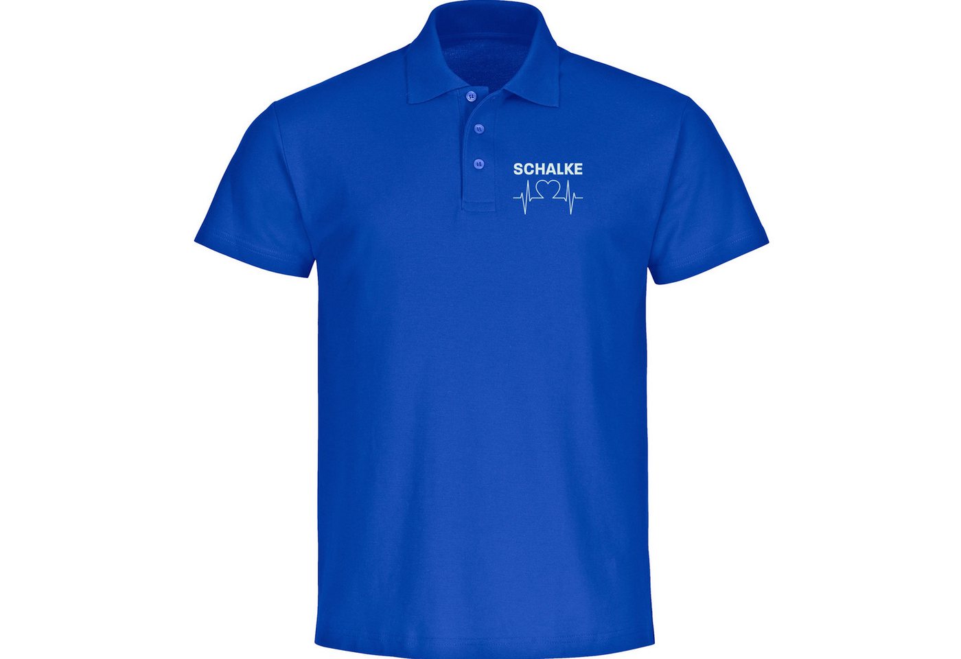 multifanshop Poloshirt Schalke - Herzschlag - Polo multifanshop Poloshirt Schalke - Herzschlag - Polo von multifanshop