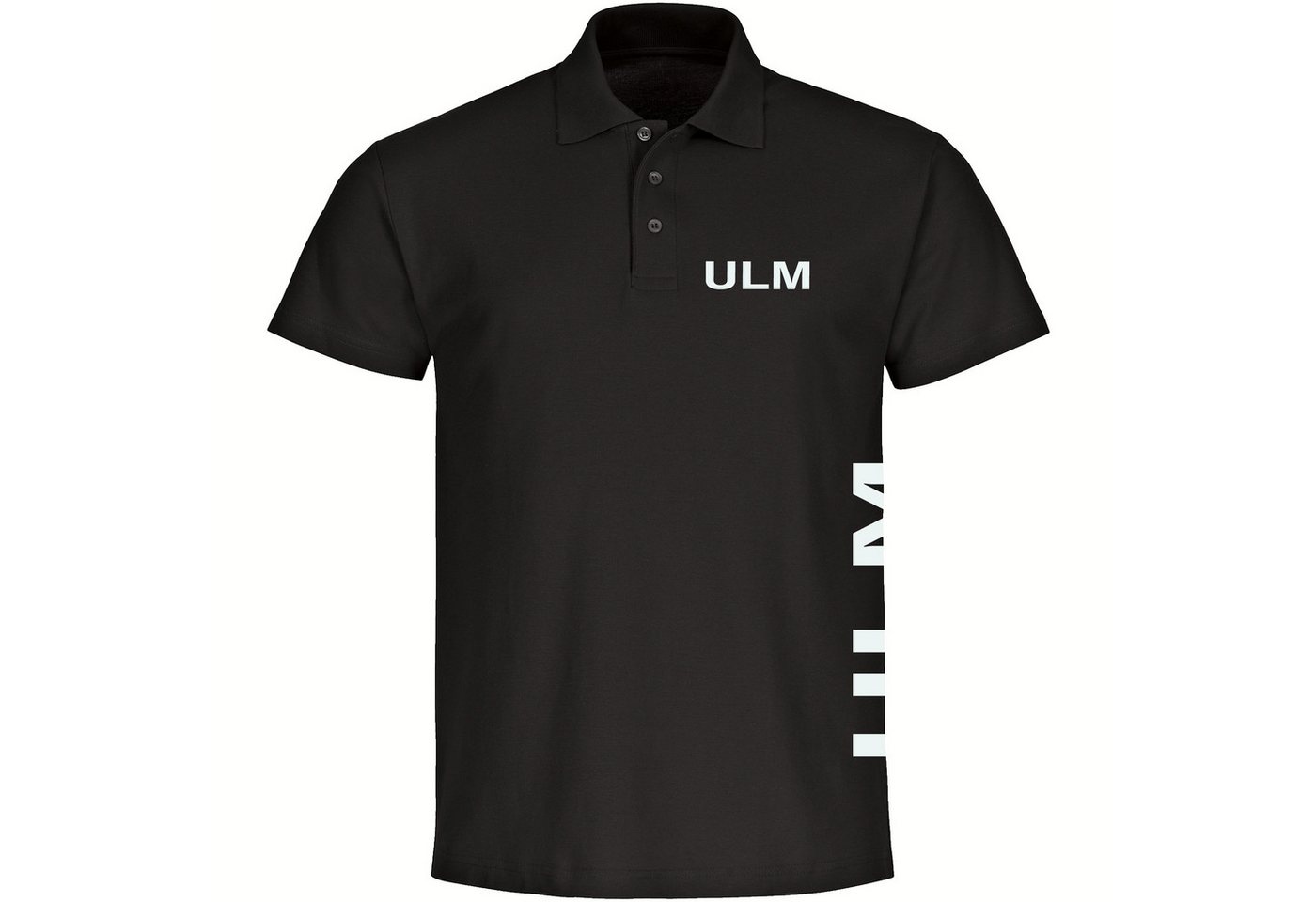 multifanshop Poloshirt Ulm - Brust & Seite - Polo multifanshop Poloshirt Ulm - Brust & Seite - Polo von multifanshop