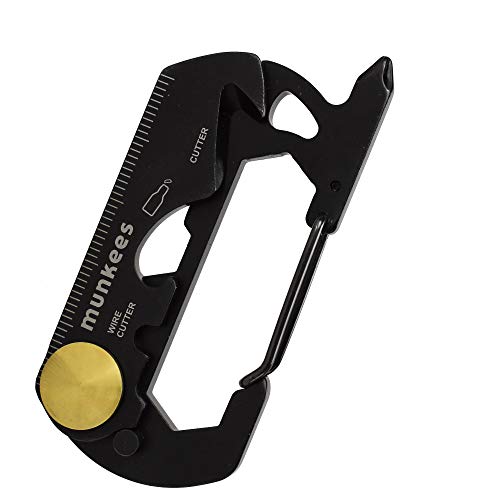 munkees Multi-Tool 13-in-1 Black Line IV, Multifunktionswerkzeug, Karabiner, Flaschenöffner, Edelstahl 2534 munkees Multi-Tool 13-in-1 Black Line IV, Multifunktionswerkzeug, Karabiner, Flaschenöffner, Edelstahl 2534 von munkees