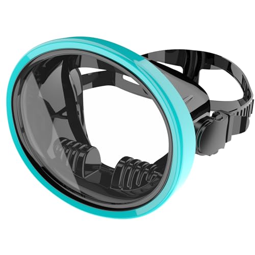 Muqqa Tauchen Maske,Snorkel Mask,Taucherbrille Erwachsene,Vollgesichts Taucherbrille,mit breiter Sicht Tauchen Maske,Verstellbares Silikonband Schnorchelmaske,Anti-Leck Schwimmmaske für Herren Damen von muqqa