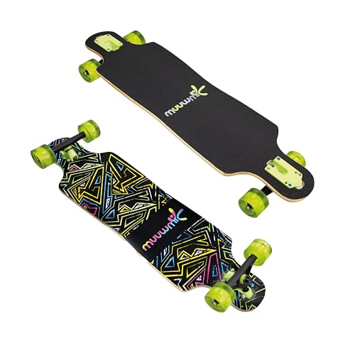 Muuwmi Longboard Compact ABEC 7 Neon, mit Leuchtrollen Muuwmi Longboard Compact ABEC 7 Neon, mit Leuchtrollen von muuwmi