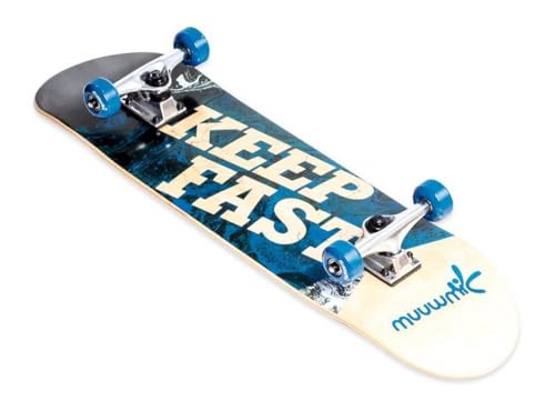 Muuwmi Skateboard ABEC 5, Wave mit Rucksack, bunt, einheitsgröße Muuwmi Skateboard ABEC 5, Wave mit Rucksack, bunt, einheitsgröße von muuwmi
