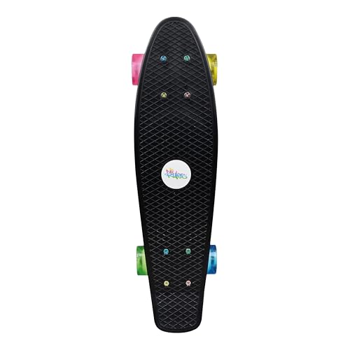 authentic sports & toys GmbH Skateboard Fun, No Rules, NEON mit Leuchtrollen, Schwarz authentic sports & toys GmbH Skateboard Fun, No Rules, NEON mit Leuchtrollen, Schwarz von muuwmi
