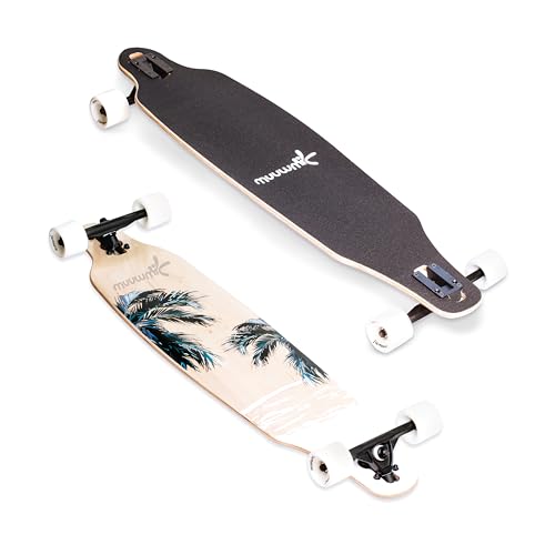 muuwmi Longboard Beach, ABEC 7, Deck 97x23 cm, 7 Zoll Aluminium Trucks, Rollen 65x51 mm muuwmi Longboard Beach, ABEC 7, Deck 97x23 cm, 7 Zoll Aluminium Trucks, Rollen 65x51 mm von muuwmi