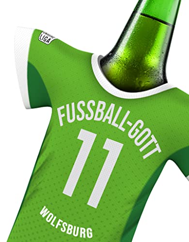 Fussball Gott Trikot passend für VFL Wolfsburg Trikot Fans | offiziell männer Trikot-Bierkühler by MYFANSHIRT.com fußball heim Trikot t-Shirt von my fan shirt