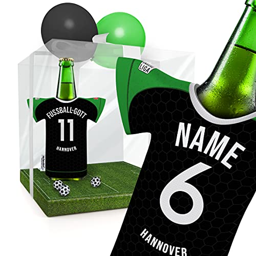 my fan shirt PERSONALISIERT Hannover Trikotkühler Fanartikel Männer | Passend für FC Hannover 96 H96 | Mann Freund Opa Bruder Geburtstag Weihnachts-Geschenk Wichtel Flaschenkühler by MYFANSHIRT.com von my fan shirt