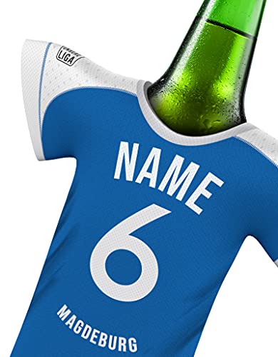 PERSONALISIERTES Trikot passend für 1. MAGDEBURG Trikot kühler Fans | Flaschenkühler Getränkekühler Fanartikel by MYFANSHIRT.com Kein Original von myfanshirt