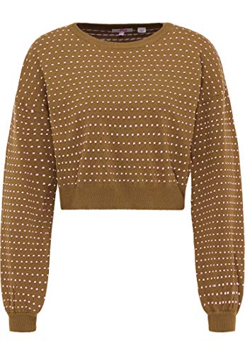 myMo Pullover Damen 12409639 Oliv, XS/S Oliv von myMo