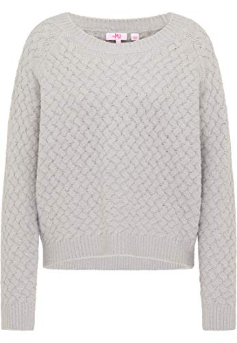 myMo Pullover Damen 12411468 Hellgrau, XS/S Hellgrau von myMo