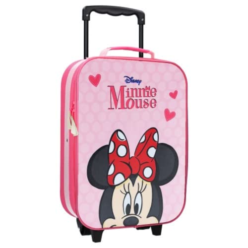 mybagstory - Koffer - Minnie Mouse - Rosa - Kinder - Gepäck - Reise - Urlaub - Mädchen Koffer - Größe 42 cm - Rollen - Geschenkidee, blau, Klassisch von mybagstory