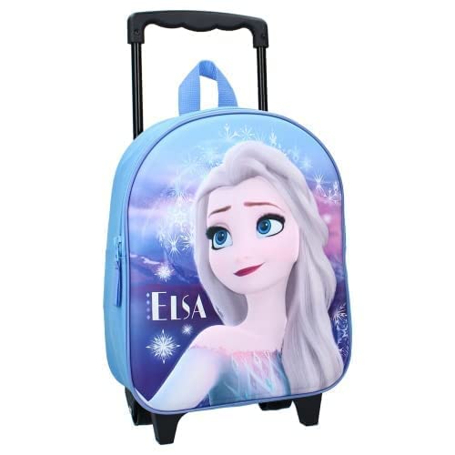 mybagstory - Trolley - Disney Frozen - Kind - Schule - Grundschule - Kindertagesstätte - Kindergarten - Schultasche für Mädchen - Größe 32 cm - Verstellbare Riemen - Tasche mit Rollen von mybagstory