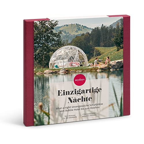mydays Geschenkbox Einzigartige Nächte, ca. 100 außergewöhnliche Unterkünfte, Reise-Gutschein für 2 Personen mydays Geschenkbox Einzigartige Nächte, ca. 100 außergewöhnliche Unterkünfte, Reise-Gutschein für 2 Personen von mydays