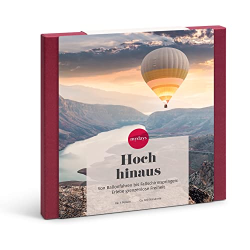 mydays Geschenkbox Hoch hinaus, ca. 20 Erlebnisse an 300 Standorten, Erlebnis-Gutschein für 1 Person mydays Geschenkbox Hoch hinaus, ca. 20 Erlebnisse an 300 Standorten, Erlebnis-Gutschein für 1 Person von mydays