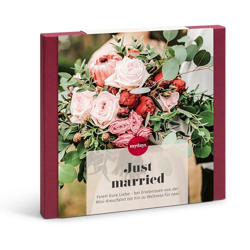 mydays Geschenkbox Just Married, Hochzeitsgeschenk für 2 Personen, freie Erlebnis-Auswahl an ca. 345 Orten mydays Geschenkbox Just Married, Hochzeitsgeschenk für 2 Personen, freie Erlebnis-Auswahl an ca. 345 Orten von mydays