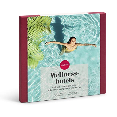 mydays Geschenkbox Wellnesshotels, traumhafte Wellness-Oasen an 60 Standorten, Reise-Gutschein für 2 Personen mydays Geschenkbox Wellnesshotels, traumhafte Wellness-Oasen an 60 Standorten, Reise-Gutschein für 2 Personen von mydays