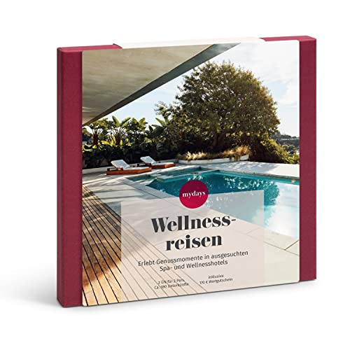 mydays Geschenkbox Wellnessreisen, Reise-Gutschein für 2 Personen, 2 Übernachtungen inkl. 170€ Guthaben für Kulinarik mydays Geschenkbox Wellnessreisen, Reise-Gutschein für 2 Personen, 2 Übernachtungen inkl. 170€ Guthaben für Kulinarik von mydays