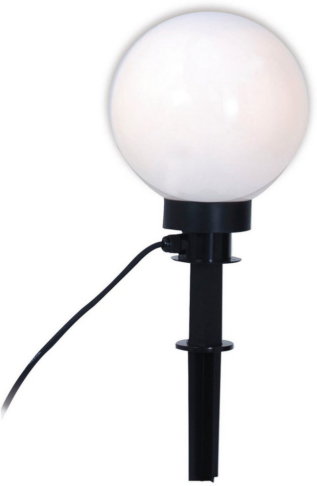 näve LED Solarleuchte Außen Kugelerdspieß "BALL" D: 20 cm, ohne Leuchtmittel, Inkl. Anschlußleitung ca. 2,75 m von näve