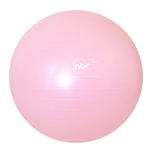 nbf Gymnastikball Schwangerschafts mit Pumpe 55cm 65cm 75cm Geburtsball für Schwangere und Geburt 75cm Rosa von nbf natural birth & fitness