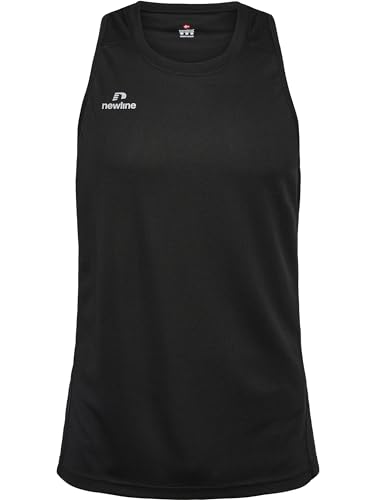 newline Men's ATHLETIC RUNNING SINGLET T-Shirt, Schwarz, XL von newline