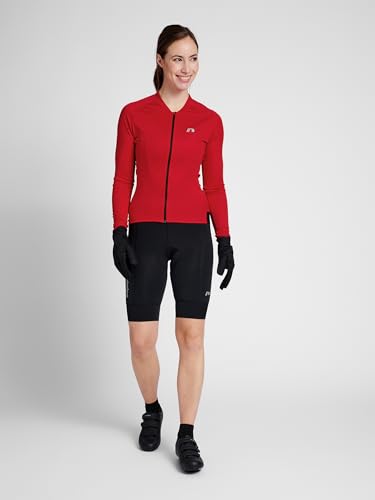 newline Women's Womens CORE Bike L/S Jersey Shirt, Tango Red, M newline Women's Womens CORE Bike L/S Jersey Shirt, Tango Red, M von newline