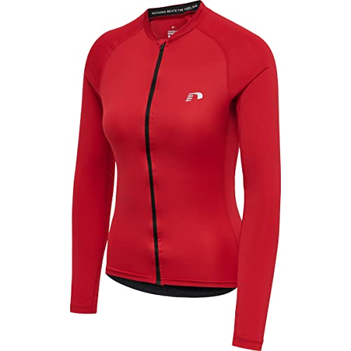 newline Women's Womens CORE Bike L/S Jersey Shirt, Tango Red, XS von newline