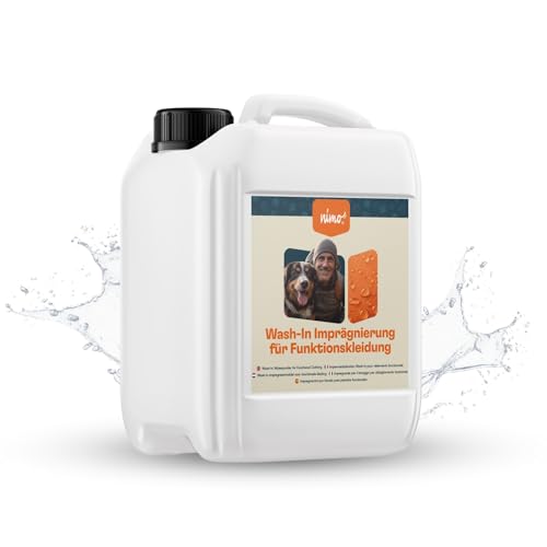 nimo® Wash-In Imprägnierung für Funktionskleidung | Imprägnierung gegen Regen & Schmutz für die Waschmaschine | Wasserabweisende Outdoor Kleidung | atmungsaktive Imprägnierung von nimo