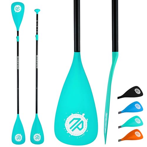Sup Paddle, 3&4-teilige Abnehmbare Schwimmende Paddle Doppel Paddle für Paddleboard, Verstellbares Kajak Paddel, Langlebige Ruder von niphean