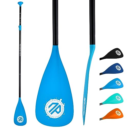 Sup Paddle, 3&4-teilige Abnehmbare Schwimmende Paddle Doppel Paddle für Paddleboard, Verstellbares Kajak Paddel, Langlebige Ruder von niphean