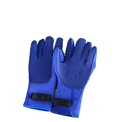 nmbhus Tauchen 3 mm Neopren-Handschuhe halten warm for Schnorcheln, Paddeln, Surfen, Kajakfahren, Kanufahren, Speerfischen, Skifahren, Wassersport (Color : Blue, Size : XL) von nmbhus