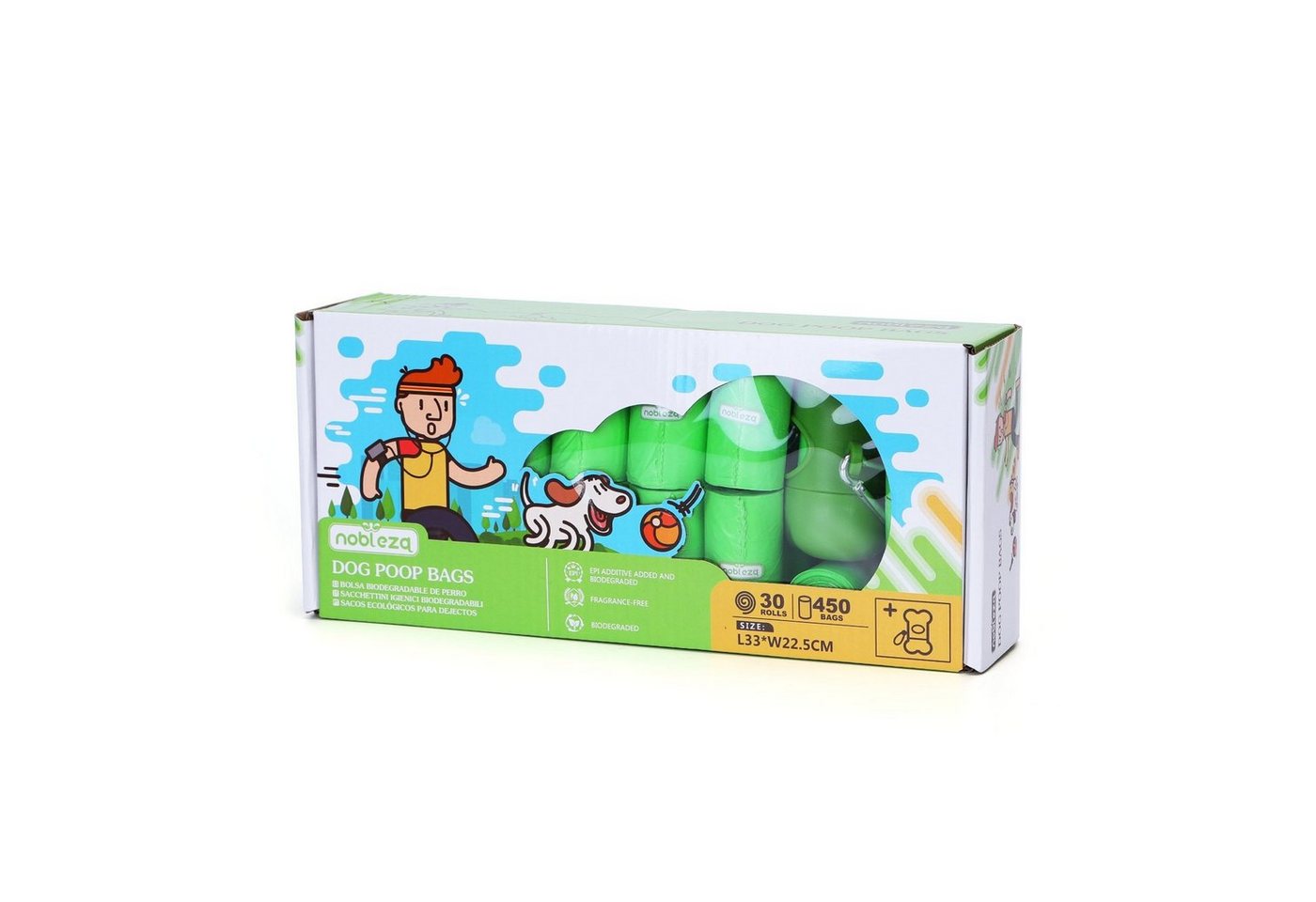 nobleza Müllbeutel Abbaubarer Müllbeutelspeicher Set Kotbeutel, für Hunde nobleza Müllbeutel Abbaubarer Müllbeutelspeicher Set Kotbeutel, für Hunde von nobleza