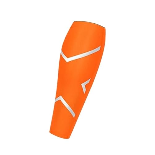 nonono Nein 1 Paar Wadenkompressionsstulpen for Männer und Frauen – Beinkompressionsstulpe – Wadenbandage for Laufen, Radfahren, Reisen(Orange,L Calf 32-35cm) von nonono