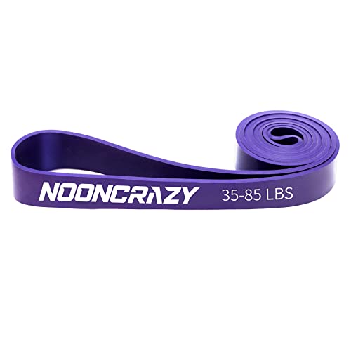 Resistance Bands, Widerstandsbänder 100% Naturlatex, Fitnessbänder für Kraftraining, Training, Physiotherapie, Yoga für Männer und Frauen (Lila) von nooncrazy