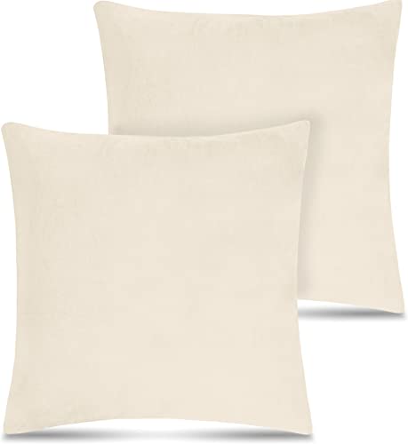 2 Flanell Kissenbezüge aus 100 % Polyester Teddy Fleece Optik | hautfreundlich, weich kuscheligund warm - Perfekt für die kalte Jahreszeit 80 x 80 cm | 80 x 40 cm Farbe Beige Größe 80 cm x 80 cm 2 Flanell Kissenbezüge aus 100 % Polyester Teddy Fleece Optik | hautfreundlich, weich kuscheligund warm - Perfekt für die kalte Jahreszeit 80 x 80 cm | 80 x 40 cm Farbe Beige Größe 80 cm x 80 cm von normani