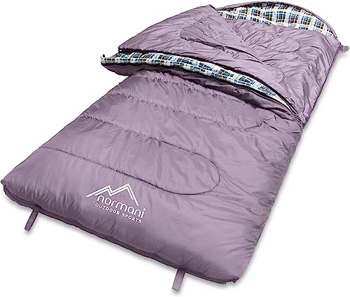 4-in-1-Funktion Extrem Outdoor Schlafsack 'Antarctica' aus Nylon Rip-Stop mit 500 + 250 g/m² Hollow Fiber Füllung 220 x 90 cm Farbe Rosa Größe Links von normani