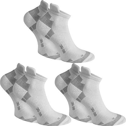 6 Paar Coolmax® Sneaker Sportsocken Farbe Weiß Größe 39/42 von normani