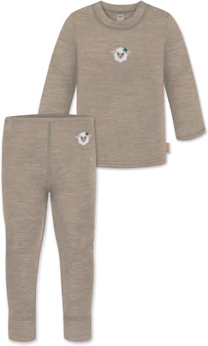 Baby Winter Unterwäsche Thermounterwäsche Wollpullover Feinstrick Pullover mit Knopf und Unterhose Lange Leggings aus 100% Merinowolle Farbe Beige Größe 68 Baby Winter Unterwäsche Thermounterwäsche Wollpullover Feinstrick Pullover mit Knopf und Unterhose Lange Leggings aus 100% Merinowolle Farbe Beige Größe 68 von normani