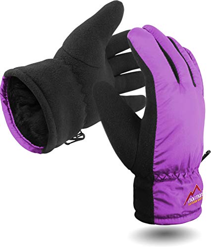 Damen Winter Handschuhe Extrem Warm und Flauschig TOG-9.8 bis -10°C Farbe Violett Größe XS/S Damen Winter Handschuhe Extrem Warm und Flauschig TOG-9.8 bis -10°C Farbe Violett Größe XS/S von normani