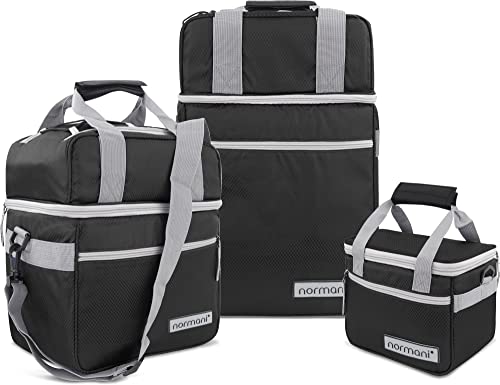 Isolierende Kühltasche | Picknicktasche | Campingtasche | Lunchtasche | in 5, 18 und 30 Liter Farbe Schwarz Größe 30 Liter von normani