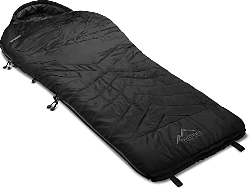 Premium Biwack-Schlafsack wasserdicht mit EXTRA Arm- und Beinöffnungen und Wärmekragen- 3D High Insulation Loft H4-300 bis Minus 9°C Grad Farbe Schwarz Premium Biwack-Schlafsack wasserdicht mit EXTRA Arm- und Beinöffnungen und Wärmekragen- 3D High Insulation Loft H4-300 bis Minus 9°C Grad Farbe Schwarz von normani