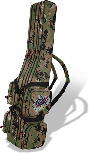 Rutentasche Angelrutentasche Rutenfutteral Aufbewahrungstasche 125 cm / 150 cm / 160 cm / 170 cm / 190 cm - wasserabweisende Angeltasche Angelrucksack Farbe Digital Woodland 3 Innenfächer Größe 150 cm Rutentasche Angelrutentasche Rutenfutteral Aufbewahrungstasche 125 cm / 150 cm / 160 cm / 170 cm / 190 cm - wasserabweisende Angeltasche Angelrucksack Farbe Digital Woodland 3 Innenfächer Größe 150 cm von normani