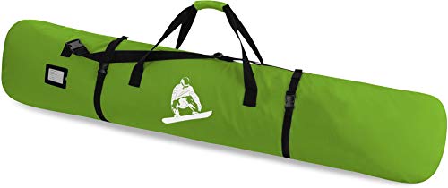 Snowboard Tasche Snow Boardbag mit Adressfeld 166 cm Farbe Limette Größe 166 cm von normani