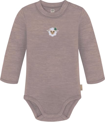 Unisex Merino Baby Body mit Knopf Langarm Einteiler Winter Strampler aus 100% Merinowolle - Oeko-Tex Standard 100 Farbe Rosa Größe 74 Unisex Merino Baby Body mit Knopf Langarm Einteiler Winter Strampler aus 100% Merinowolle - Oeko-Tex Standard 100 Farbe Rosa Größe 74 von normani