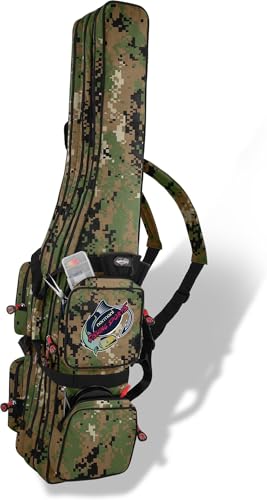 Wasserabweisende Angeltasche Rutentasche Angelrucksack Rod Case Fishing Bag Angelrutentasche -wählbar 3 oder 4 Rutenfächern - 125 cm bis 190 cm Farbe Digital Woodland 3 Innenfächer Größe 150 cm Wasserabweisende Angeltasche Rutentasche Angelrucksack Rod Case Fishing Bag Angelrutentasche -wählbar 3 oder 4 Rutenfächern - 125 cm bis 190 cm Farbe Digital Woodland 3 Innenfächer Größe 150 cm von normani