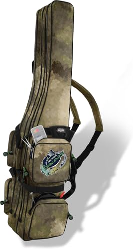 Wasserabweisende Angeltasche Rutentasche Angelrucksack Rod Case Fishing Bag Angelrutentasche -wählbar 3 oder 4 Rutenfächern - 125 cm bis 190 cm Farbe TAC 3 Innenfächer Größe 190 cm Wasserabweisende Angeltasche Rutentasche Angelrucksack Rod Case Fishing Bag Angelrutentasche -wählbar 3 oder 4 Rutenfächern - 125 cm bis 190 cm Farbe TAC 3 Innenfächer Größe 190 cm von normani