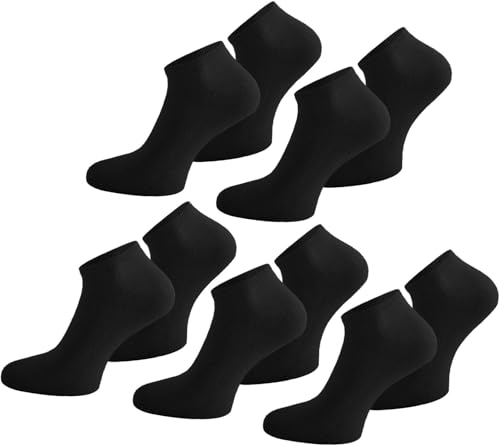 normani 10 Paar Baumwolle Sommersocken Sneaker Socken Kurze Söckchen für Damen und Herren Farbe Schwarz Größe 43-47 normani 10 Paar Baumwolle Sommersocken Sneaker Socken Kurze Söckchen für Damen und Herren Farbe Schwarz Größe 43-47 von normani