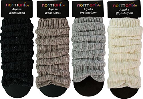 normani 2 Paar Alpaka Grobstrick Stulpen Legwärmer mit Alpakawolle Farbe Wollweiß normani 2 Paar Alpaka Grobstrick Stulpen Legwärmer mit Alpakawolle Farbe Wollweiß von normani