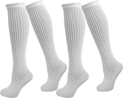 normani 2 Paar Damen Dirndl Trachtensocken Häkellook Kniestrümpfe für Teenager und Damen Größe 39/42 normani 2 Paar Damen Dirndl Trachtensocken Häkellook Kniestrümpfe für Teenager und Damen Größe 39/42 von normani