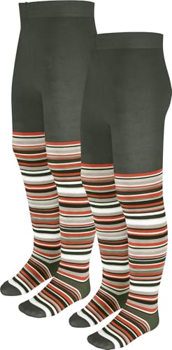 normani 2 Paar Kinder Ringel Thermo Strumpfhose für Jungen und Mädchen Farbe Khaki Größe 86/92 normani 2 Paar Kinder Ringel Thermo Strumpfhose für Jungen und Mädchen Farbe Khaki Größe 86/92 von normani