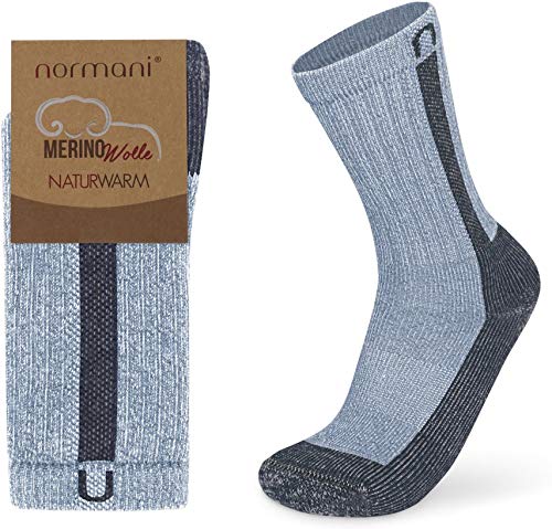normani 2 Paar Merino Wander- und Arbeitssocken Extrem Stabil für Outdoor Aktivitäten Farbe Blau/Grau Größe 35-38 normani 2 Paar Merino Wander- und Arbeitssocken Extrem Stabil für Outdoor Aktivitäten Farbe Blau/Grau Größe 35-38 von normani