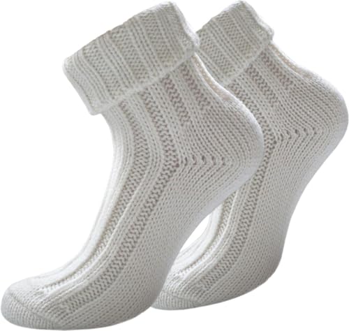 normani 2 Paar Sehr Warme weiche Umschlag Söckchen mit Alpaka Wolle/Bettsocken/Sauna Socken Wollweiss Größe 43-46 normani 2 Paar Sehr Warme weiche Umschlag Söckchen mit Alpaka Wolle/Bettsocken/Sauna Socken Wollweiss Größe 43-46 von normani